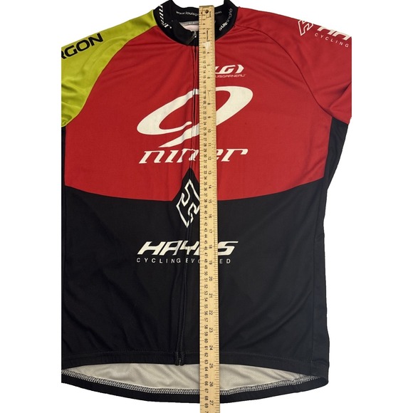Niner Hayes Louis Garneau Mens Cycling Jersey Short Sleeve Red Black Yellow - Picture 9 of 16